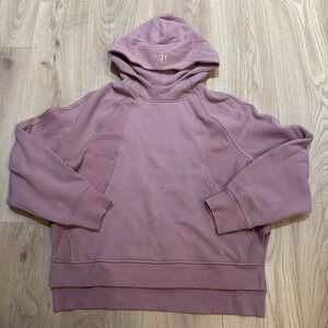 NWOT Lululemon Womens M/L Scuba Oversized Side Slit Hoodie Mauve Purple 2024